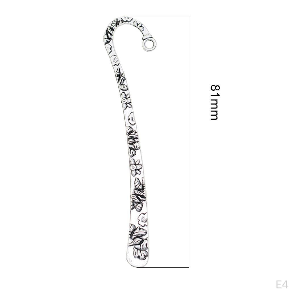 20 шт. винтажная серебряная металлическая подвеска-закладка для изготовления ювелирных изделий из бисера