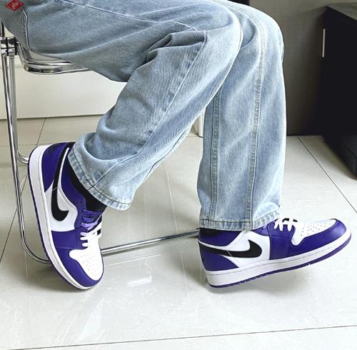 Jordan 1 Низкие Гольф Фиолетовые - DD9315-105