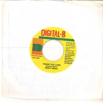 7-дюймовая пластинка BENJY MYAZ - Thank You Lord NONE DIGITAL-B Ямайский регги, ска и даб Б/У