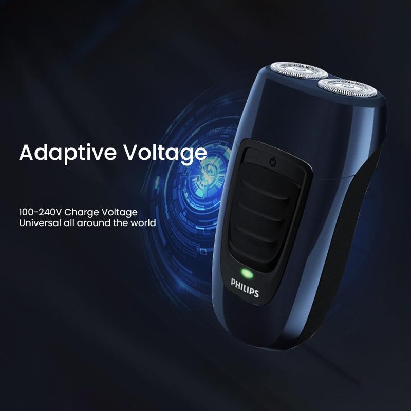Philips Электробритва PQ190 Электробритва PQ190 Портативная бритва с двойной головкой и перезаряжаемым импортным лезвием для мужских путешествий