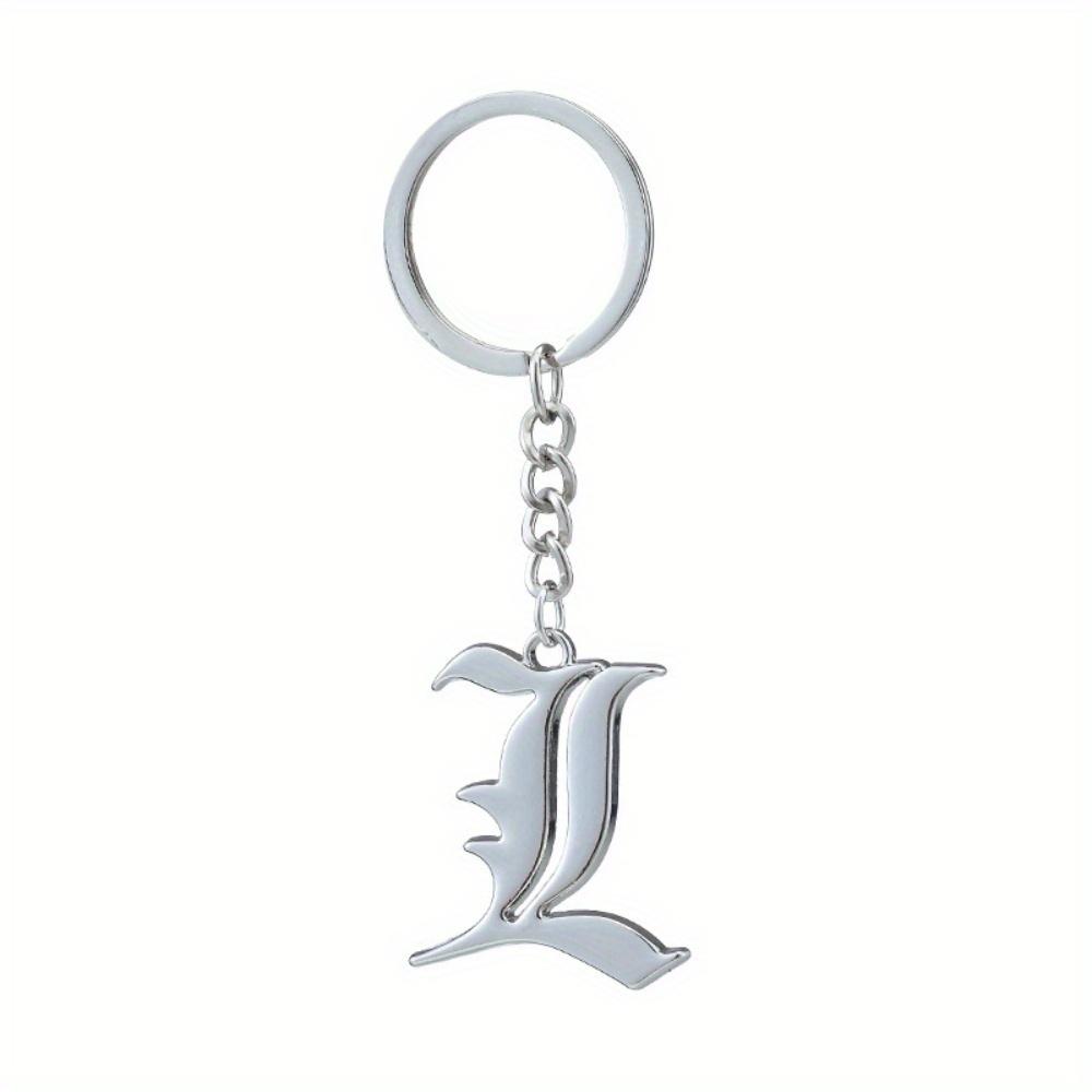 Новый женский брелок-аксессуар, мужской черный брелок с двойной буквой L, модный аксессуар для ключей.