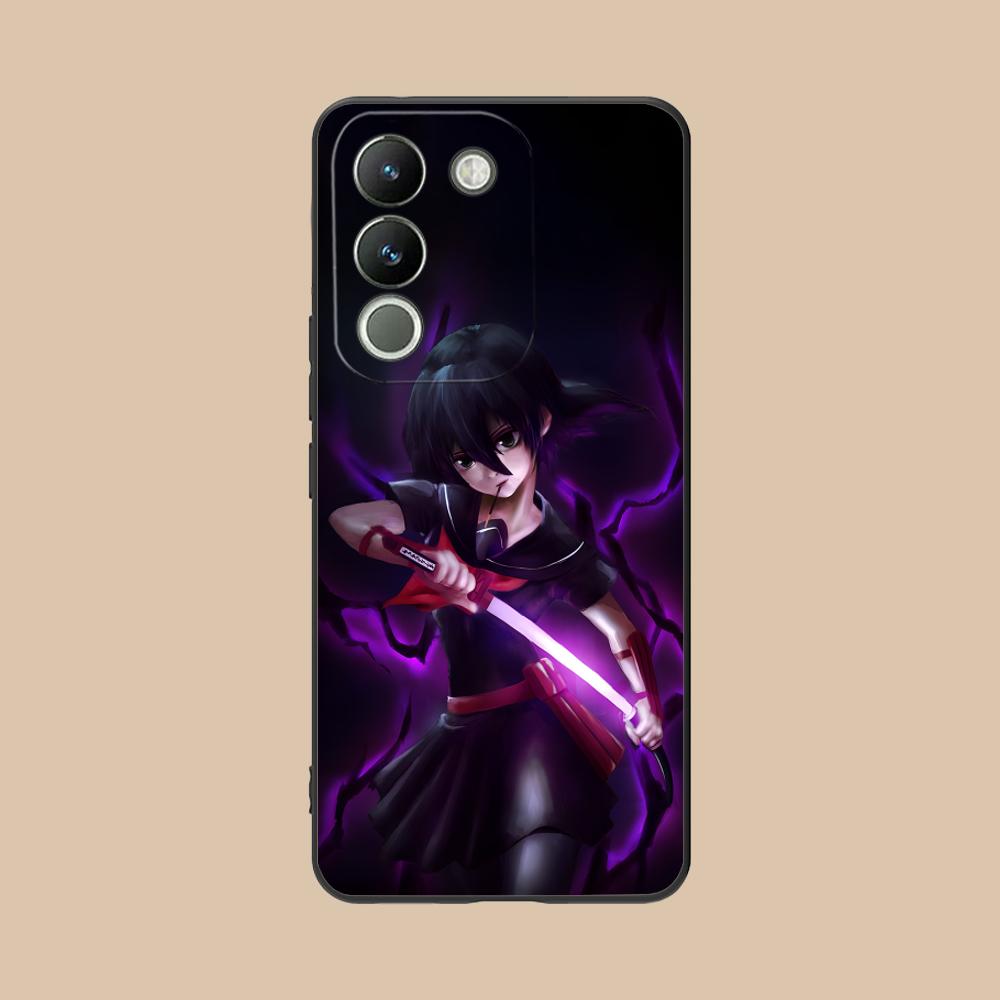 Матовый ТПУ чехол для мобильного телефона Akame Kurome для VIVO V60 V50 V40 V30 V29 V27 V25 V23 Pro Lite 5G Цветной печатный чехол