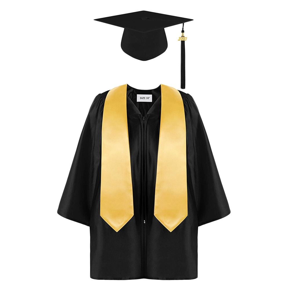 3Pcs/Set Zipper Closure Kids School Uniforms Bachelor Uniform Suit Graduation Season