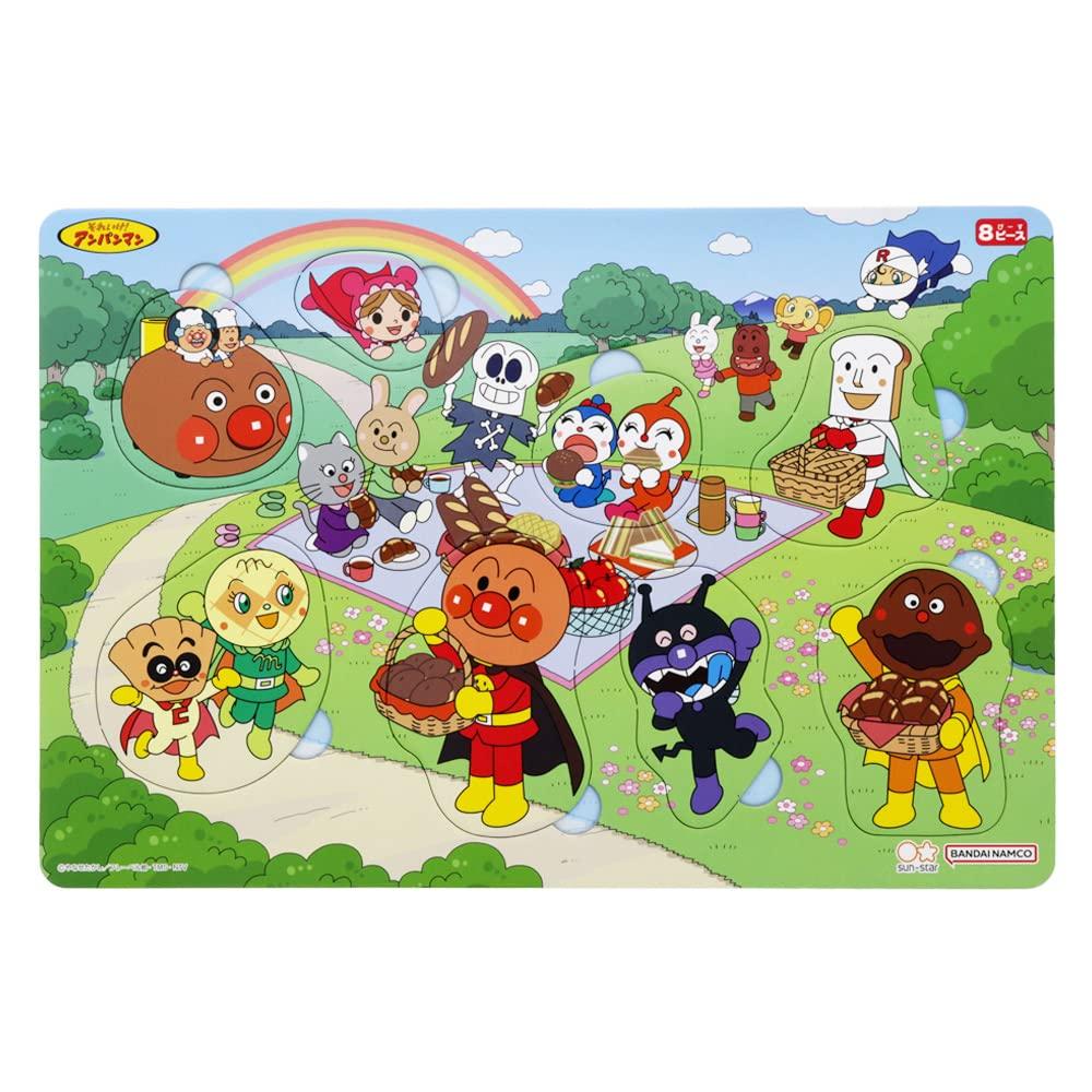 Anpanman Happy Loppy Puzzle Вводный пазл 4 узора Набор 6 частей 8 частей
