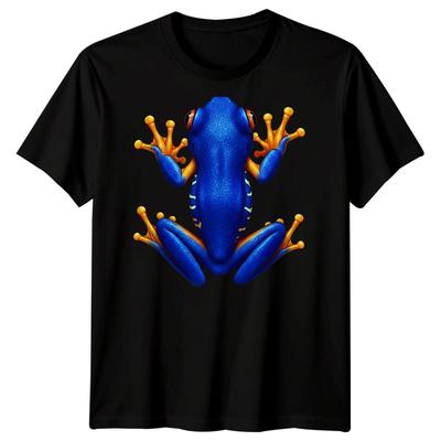 Blue Frog Amphibian Animals Unisexs TShirt Wildlife Graphic Tee