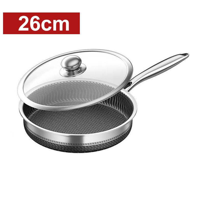 Сковорода из нержавеющей стали с антипригарным покрытием, домашняя сотовая сковорода для блинов, омлета, многофункциональная сковорода для стейка вок