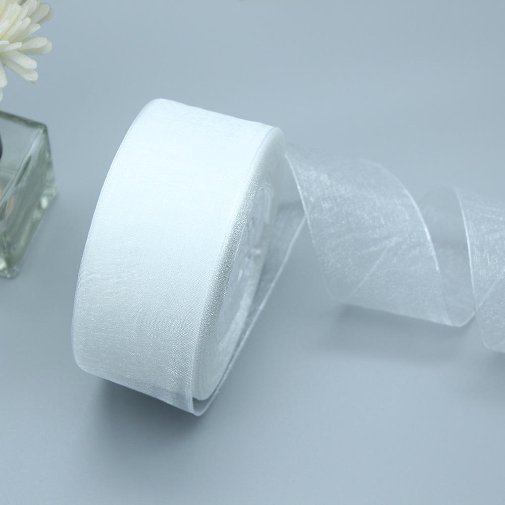 3.8/4 см прозрачная лента из органзы Snow для упаковки рождественских подарков