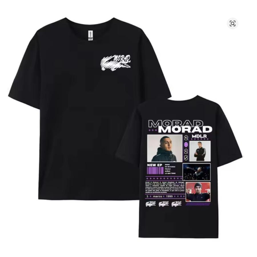 Rapper Morad Mdlr Tour Merch Short Sleeve T Shirt Unisex Unisex Harajuku Tops Vintage Aesthetic Graphics Tshirt Cotton Tees