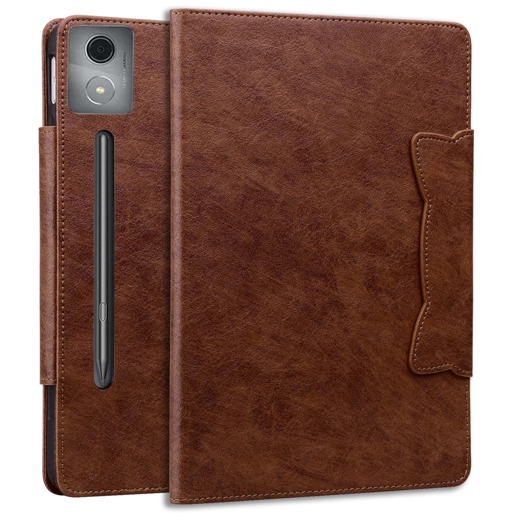 Чехол для Lenovo Xiaoxin Pad Pro 12.7 дюймов с застежкой-кошкой, кожаная защитная обложка-подставка