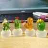 1Pcs Mini Cactus Figurine Ornament Cactus Bonsai Decor Aquarium Accessories Fish Tank Aquarium Accessories Courtyard Home Decoration