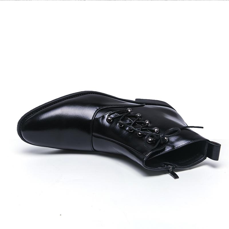 Мужские высокие черные кожаные ботинки Платье Формальный Бизнес Ретро Коричневые ботильоны Смокинг Фиолетовые Свадебные туфли Большой размер