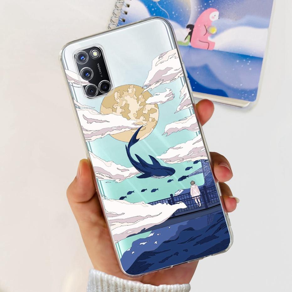 Fashion Pattern Case For OPPO A52 A72 A92 Soft Silicone TPU Back Cover For OPPO A92 4G A72 A52 Phone Cases