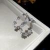 Европейские и американские геометрические круглые серьги в холодном стиле, легкая роскошь, высококачественные серьги, серьги для темперамента, простые серьги