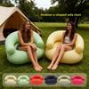 U-shaped Inflatable Lazy Sofa Flocking Inflatable Flocking Chair Inflatable Single Sofa  Outdoor