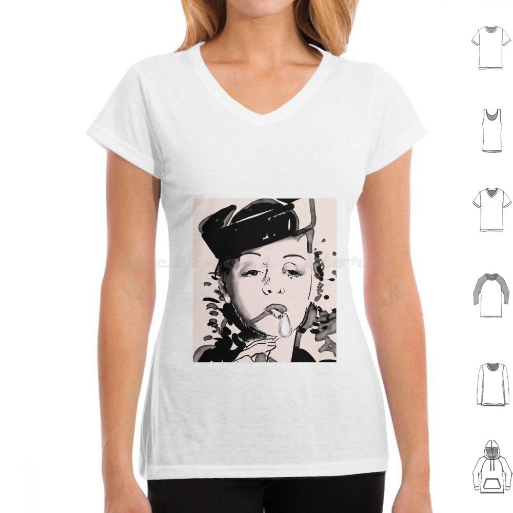 Bette Davis Smoking T Shirt Cotton Men Women DIY Print Flame Firestarter Bette Davis Movie Cinema Actress Portrait Famale Hat
