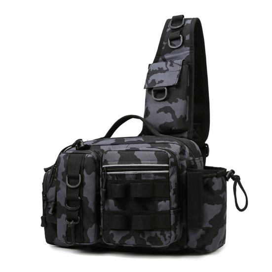 Рыболовная поясная сумка большой вместимости, рыболовная поясная сумка с держателем для удилища