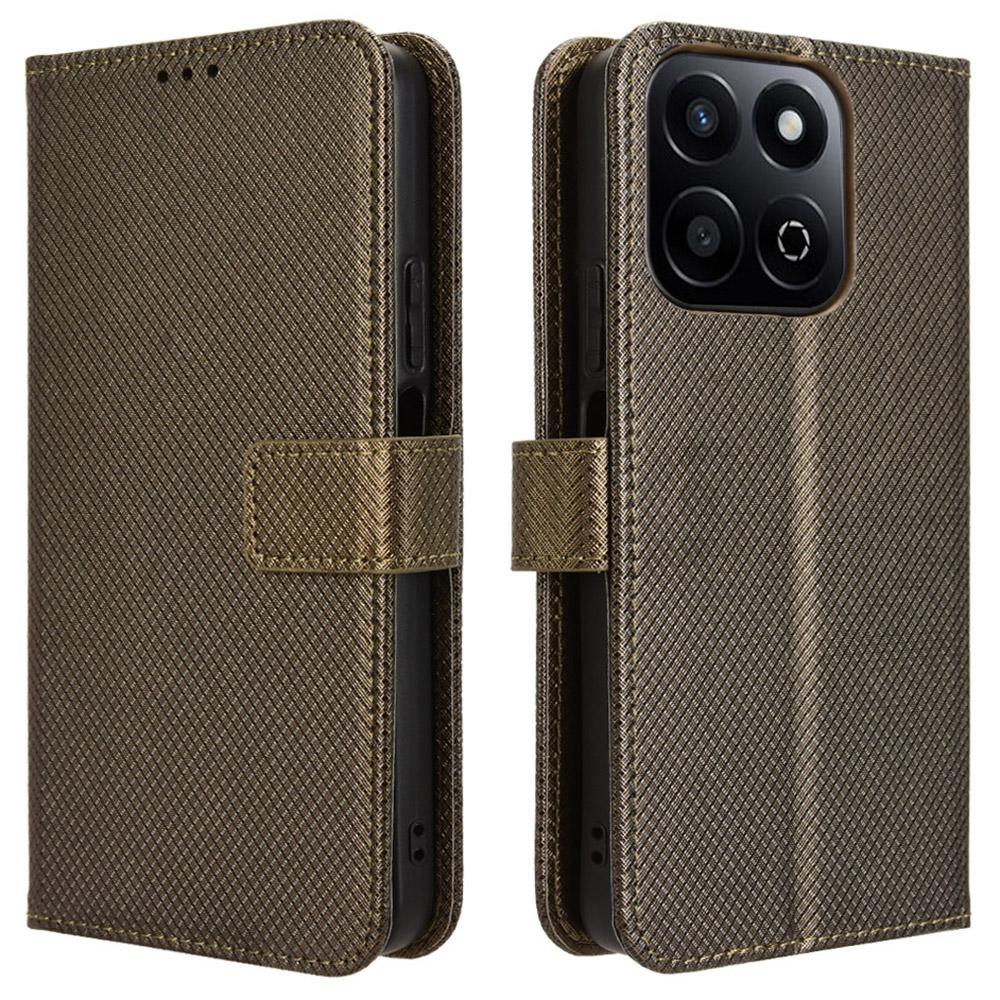 Для Honor 200 Smart 5G/Play 60 Plus 5G/Play 9T/X7c 4G Чехол Текстура бриллианта Искусственная кожа Чехол для телефона