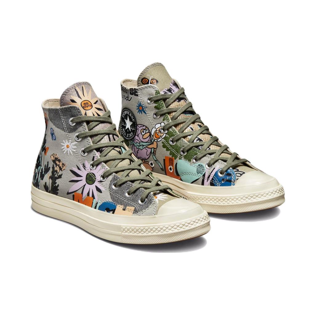 Converse Кроссовки унисекс Chuck 70 High Floral Green Slate-Sage Multi 172935C