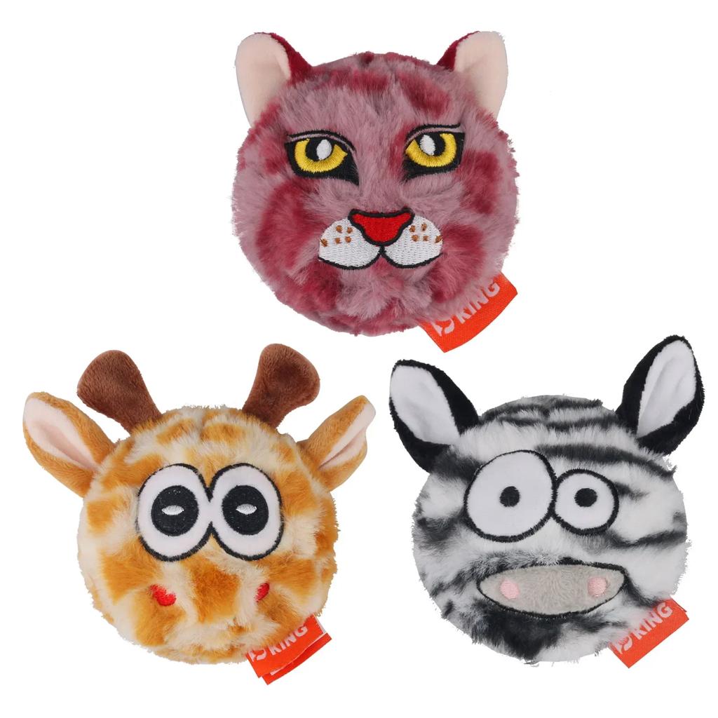 1PC Pets Monster Plush Toys Squeaky Dog Chew Balls 2 In1 Funny Puppy Ball Electronic Toy For Puppy Entertainment Intelligence