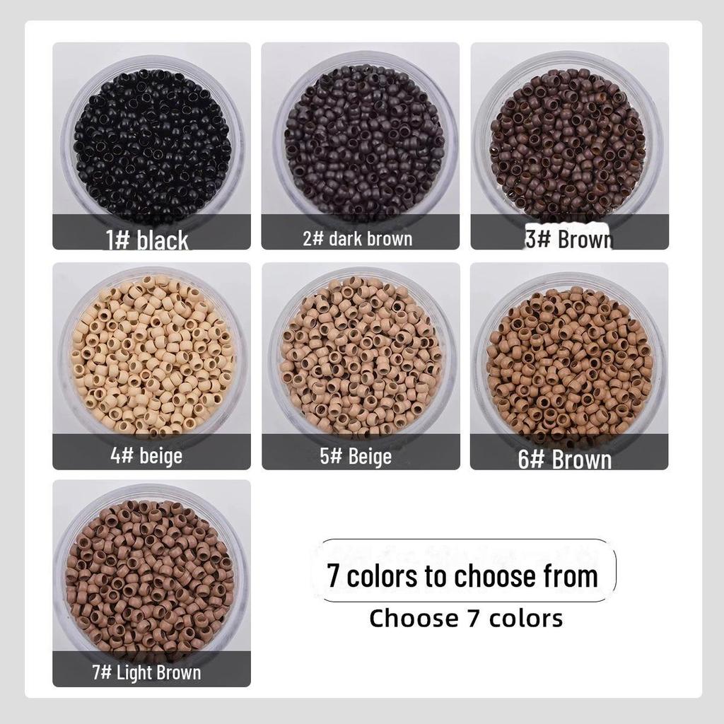 Микрокольца для наращивания волос из наномеди 2,5 мм - 1000 шт.