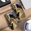 Ruishou Golden Steed Для Samsung A73 A72 A71 A42 A56 A55 A54 A53 A52s A52 A51 A36 A35 A34 A33 A32 A16 14 Золотой стеклянный чехол для телефона