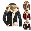 Fur Integrated Jacket Thermal Fur Jacket Imitation Leather Velvet Men's Coat