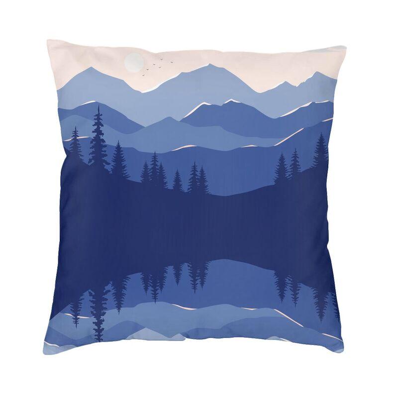Custom Mountain Forest Natural Landscapes Pillow Case Living Room Decoration Modern Outdoor Cushions Square Pillowcase