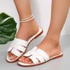 Модные женские тапочки плоские роскошные уличные летние пляжные женские сандалии трендовый дизайн обувь для женщины большого размера шлепанцы женские