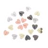 5Pcs Metal Heart Shaped Phone Charm Holder Love Heart Phone Finger Ring / Self Adhesive Mobile Phone Back Stand Hooks