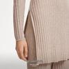 VEROMODA Women's Shimmer Ribbed Semi-High Collar Knit Sweater