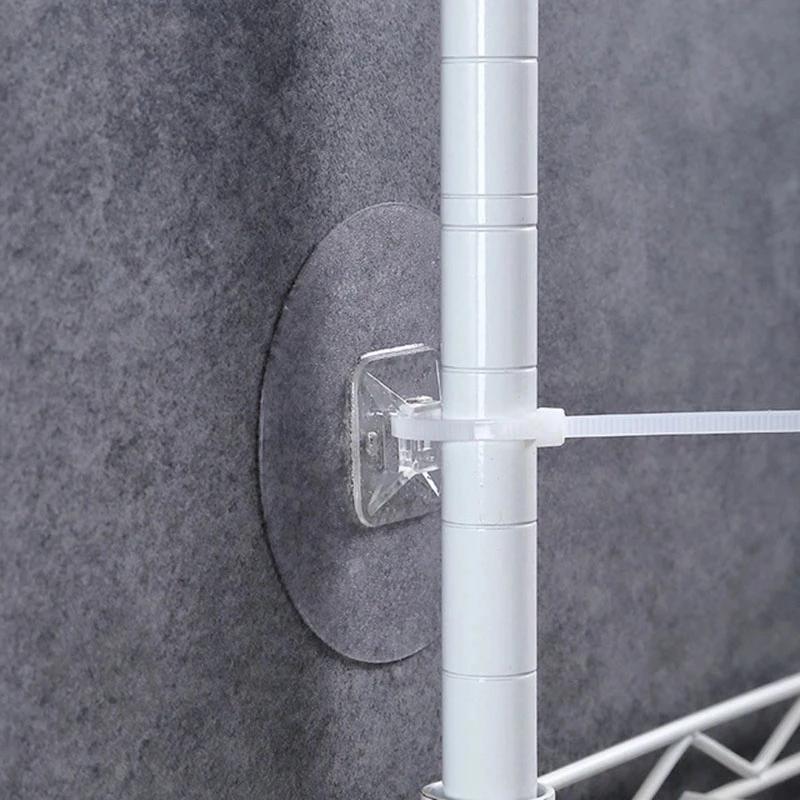 2 шт. прочный самоклеящийся анти-шкаф для товаров полки крючок настенный держатель для стяжки фиксированный фиксатор защита ребенка