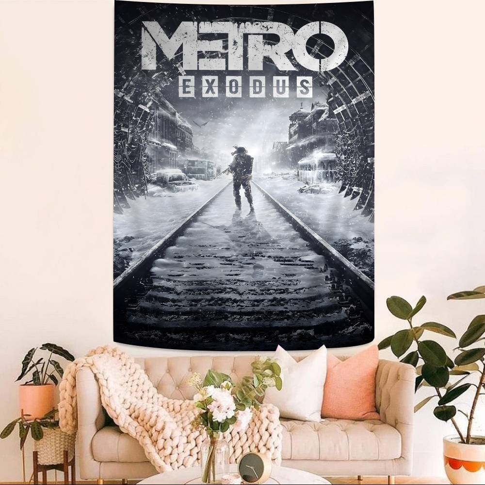 MMetro 2033 Аниме Видеоигра Подвесной Бохо Гобелен Бохо Настенные Гобелены Мандала Кавайная Декор Комнаты