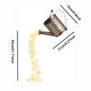 Solar LED Iron Kettle Light Waterproof Patio Decorative Garden Lamp for Outdoor Atmosphere Shower Lawn Light