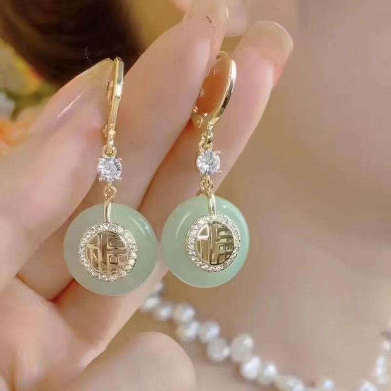 Модные серьги с кисточками из циркония в китайском стиле для женщин