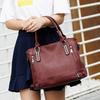 Luxury Designer Faux Leather Tote Shoulder Bags Solid Color Large Capacity Handbag for Women Top Handle Hand Bag Ladies Messenger Bag
