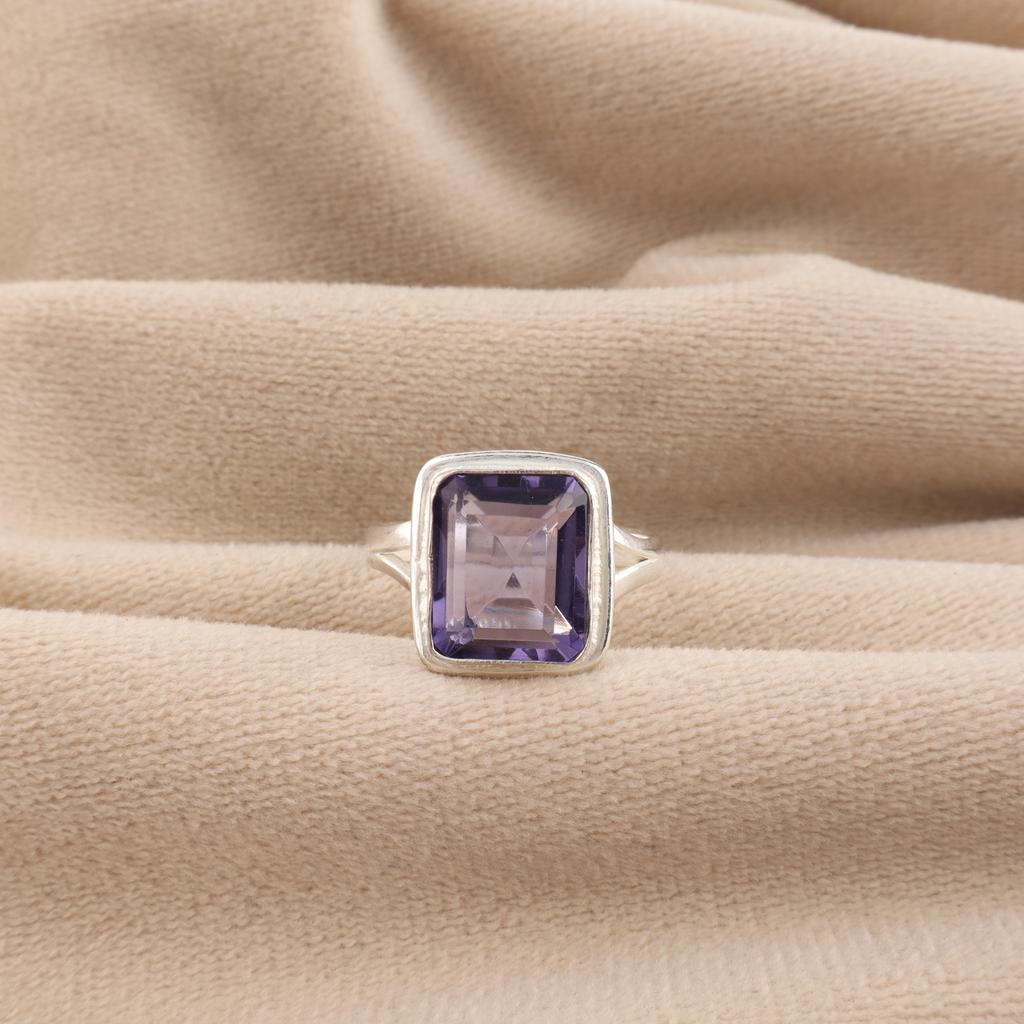 Редкий драгоценный камень иолит серебро 925 пробы ручная работа стильное обручальное кольцо для женщин RR-79-1