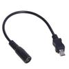 Разъем питания DC 5.5x2.1мм гнездо на Mini USB штекер удлинительный кабель для зарядки адаптер (5,5x2,1 мм к Mini USB)