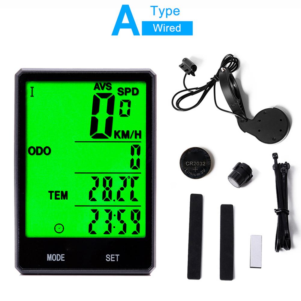 Wired and Wireless Bicycle Computer 2 8 Inch Display with Long Backlight and IPX6 Waterproof for Outdoor Adventures 1