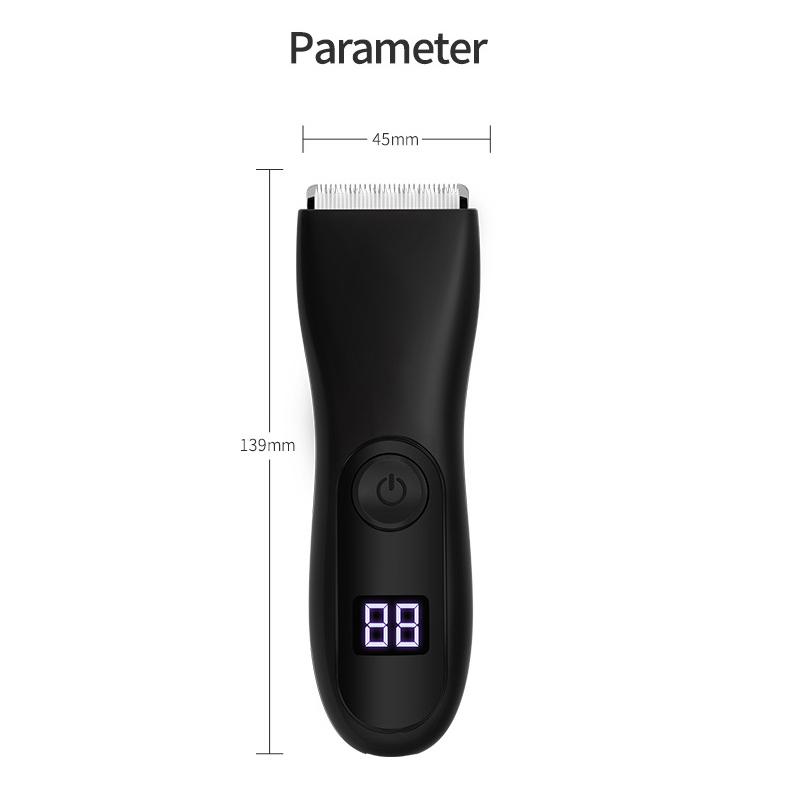 Триммер для паха IPX7, бритва для промежности, косилка для всего тела, машинка для удаления волос, машинка для бритья с защитой от воды, аппарат для бритья пениса на груди