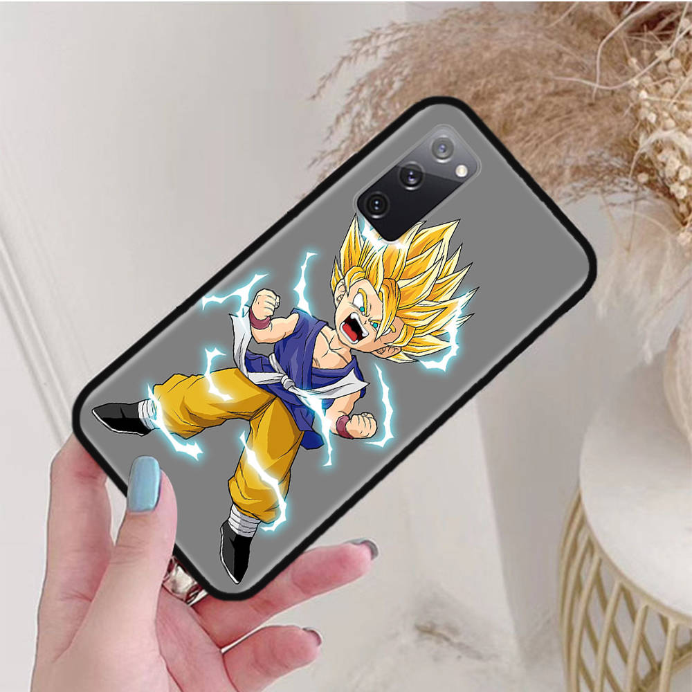 Черный чехол для Xiaomi Poco X6 X4 M5 M6 F5 F6 C65 C55 C50 C51 C40 Pro Redmi 14C A3X 13C 12C 11T 10A 9C Note 7 6 8A Plus W-58 Dragon Ball