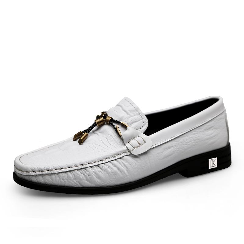 Мужские мокасины из натуральной кожи с крокодиловым узором, повседневные деловые туфли ручной работы, мягкие мокасины, роскошные туфли-лодочки