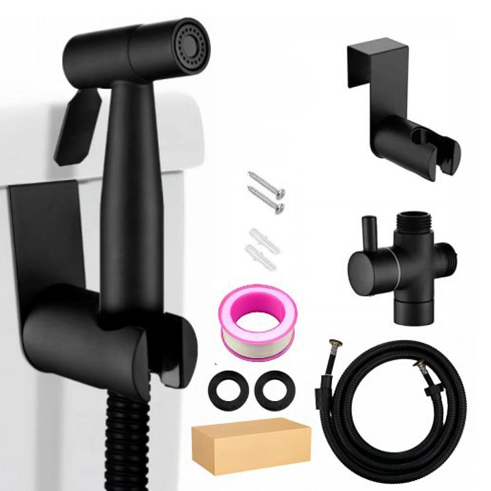 Стальной биде-ручной душ с 2-ходовым переключателем и шлангом, пистолет-распылитель для туалета, самоочищающийся набор для биде для гигиены и купания домашних животных