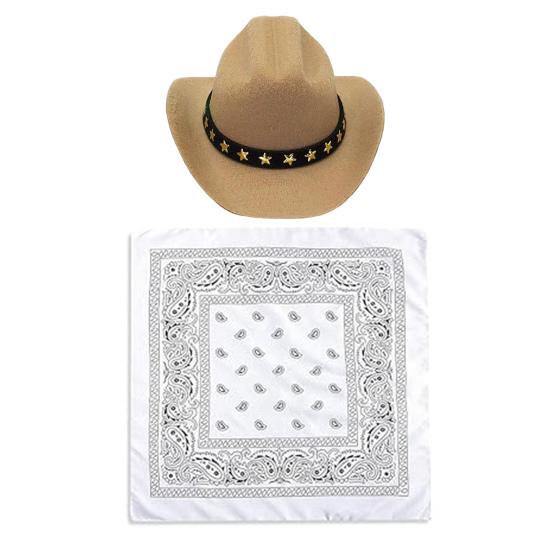 Костюм ковбоя для крыльца гуся, ковбойская шляпа в стиле вестерн с банданой, праздничный костюм гуся для 23-дюймовой/17-дюймовой цементной статуи гуся