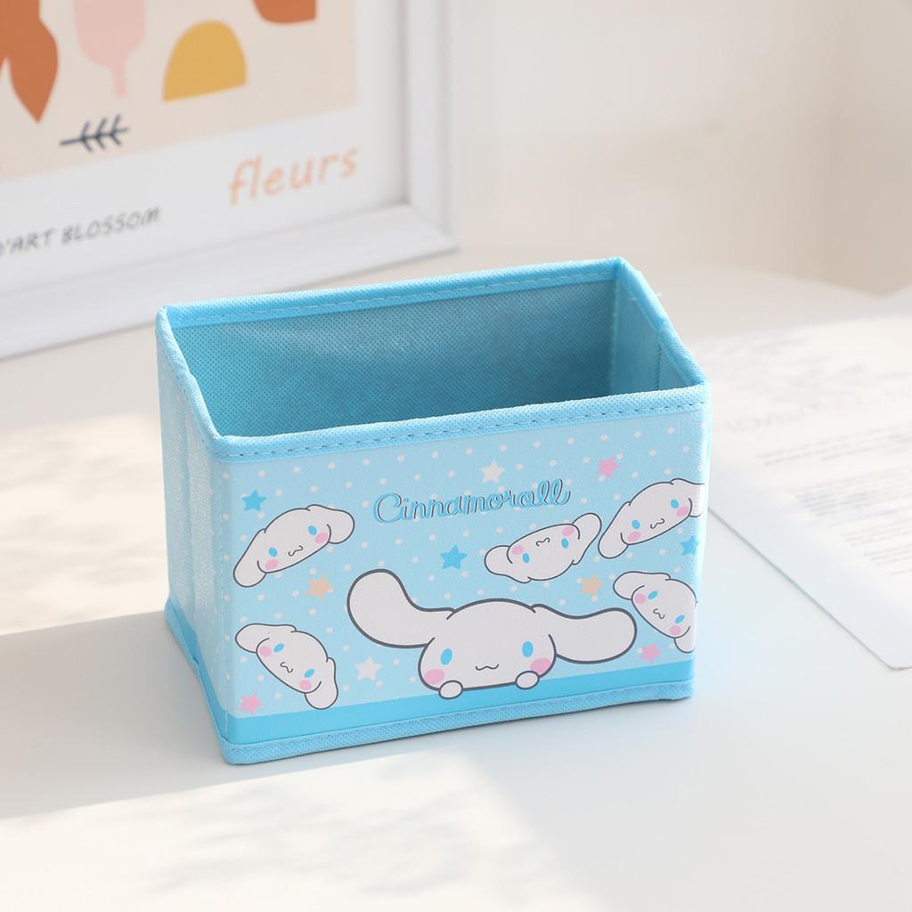 Hello Kitty Kuromi Cinnamoroll My Melody Узор Складной Настольный Органайзер для Хранения Косметики и Офисных Принадлежностей