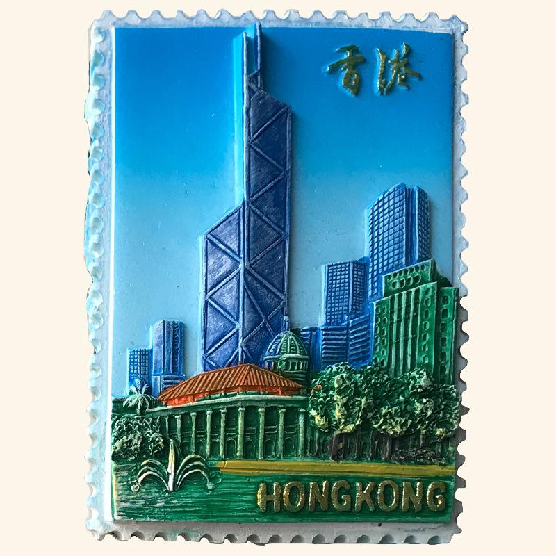 Китай Гонконг Наклейки на холодильник Туристические сувениры Магниты на холодильник Домашний декор Свадебные подарки Фотостена Магнитные наклейки