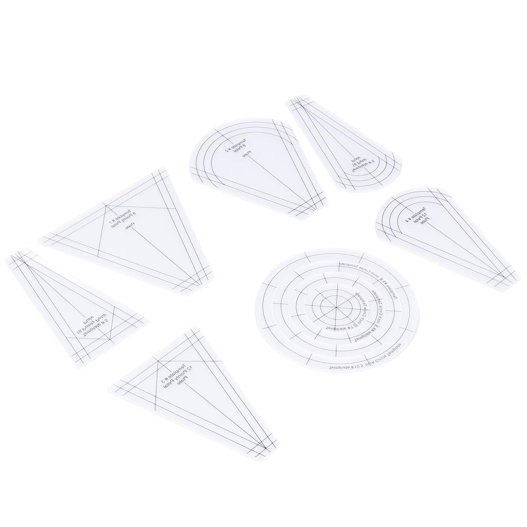 Quilting Rulers Shaped Patch Work Template Tool Ruler DIY Transparent Acrylic Sewing Ruler