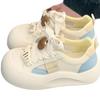 Platform White Shoes Women's Versatile 2025 Spring New Leather Student Shoes Cute Casual Board Shoes