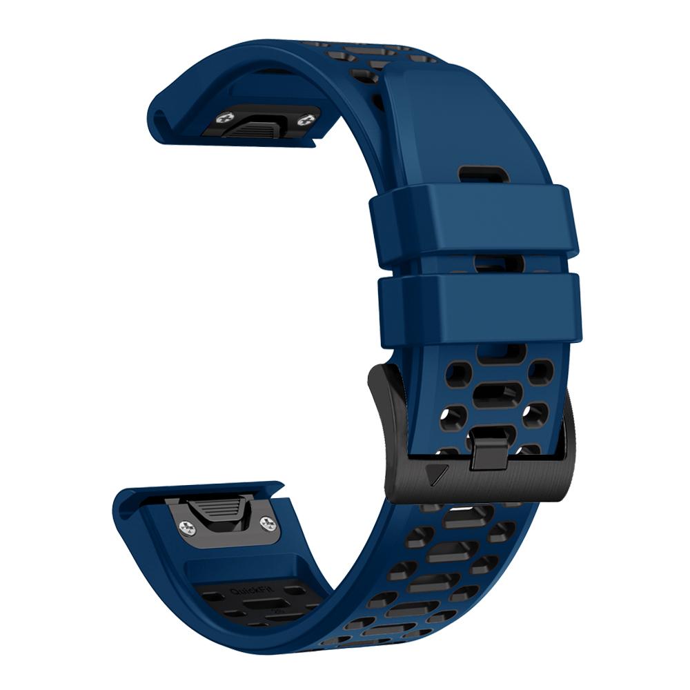 Быстросъемный двухцветный силиконовый ремешок 26 22 мм для Garmin Fenix 7X 7 Pro 5 5X 6 6X/Epix Pro Gen 2 51 мм 47 мм, аксессуары для ремешка часов