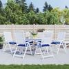 Chair Cushions 6 pcs Blue 40 x 40 x 7 cm Oxford Fabric
