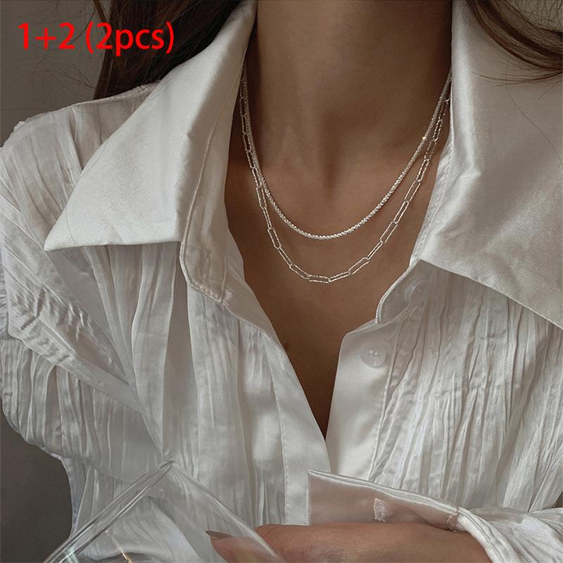 Винтажное многослойное ожерелье-цепочка на ключицу, индивидуальное модное женское ювелирное изделие, подарки